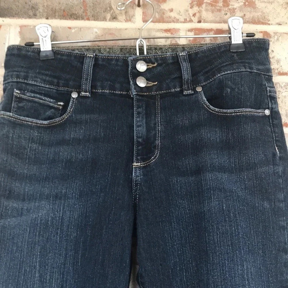 Paige Dark Wash HH Boot Denim Jeans - Picture 4 of 13